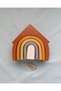 Waldorf Home Educational - Set of 5 Pastel Color Natural Wood Rainbow, Sensory Toy