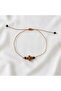 Minimal Bracelet with Tiger's Eye Natural Stone