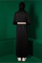 ELASTIC DRESS WITH WAIST AND CUFFS 43327 - 3