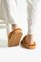 Leopard Fur Lined Winter Slippers House Slippers - 4