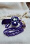 Digital Elegance 99 Glass Bead Tasbeeh Gift Set with Digital Counter Blue - 2