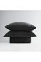 Güz Battal Size Duvet Cover Set 100% Organic Cotton Satin Embroidered Anthracite 240x220 Cm - 7