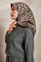 الكاكي ليوبارد نمط Twill وشاح حريري