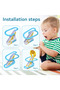 9pcs ducks Climbing Stairs Track Toys Electric Duck DIY Rail Racing Track Roller Coaster Toys Set Li - 7