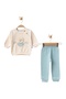 Baby Boy Welsoft Bear Long Sleeve Bottom Top Baby Set 100% Cotton - 2