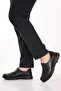 Men's Genuine Leather Special Shoes for Bone Protrusion Af.2090 Black - 3
