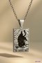 Cat Tarot Card the Hanged Man Hanging Man |   316L Steel Necklace