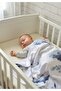 Cotton Double Layer Combed Girl-Boy Newborn/Baby Swaddle Blanket 75x90 Cm/Sky