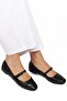 Black Belt-Detail Women's Ballet Flats - 4