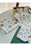 Muslin & Bamboo Newborn Gift Set (Blanket, Handkerchief, Bib, Bodysuit, Socks) - 6