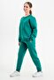 Crew Neck Unisex Children's Tracksuit Set Made of Three-Layer Thick Fabric - 2