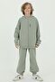Hooded Printed Cotton Pique Boy's 2-Piece Top and Bottom Tracksuit Set - 2