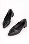 Ba04595 Black Women's Cross-Knotted Casual Large Size Ballerinas - 36 - 4