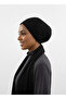 Pleated Tie Black Ready-To-Wear Turban Hijab Bonnet Suitable for Medical Use - 3