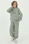 Hooded Printed Cotton Pique Boy's 2-Piece Top and Bottom Tracksuit Set - 4