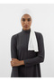 Pleated Tie Ecru Ready-To-Wear Turban Hijab Bonnet Suitable for Medical Use - 5