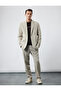 Long Sleeve Flap Pocket Detailed Buttoned Slim Fit Mono Collar Blazer Jacket