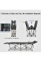 Ultimate Comfort Folding Camping Cot in Gray - 2