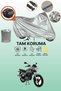 Gray Tail Bag Compatible Mondial 125 Mc Roadracer Compatible Motorcycle Tarpaulin, Protective Cover