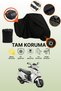 Black Lock and Tail Bag Compatible Hero Dash 110I Compatible Motorcycle Tarpaulin, Protective Cover