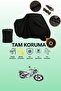 Black Compatible with Lock Kuba Cg 50 Pro Ultra Compatible Motorcycle Tarpaulin