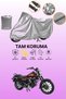 Gray Bajaj Avenger Street 150 Compatible Motorcycle Cover, Protective Cover, Motorbike Cover