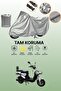 Gray Motolux Pitton 50 Compatible Motorcycle Cover, Protective Cover, Motor Cover