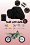 Black Compatible with Lock Kawasaki Kx 450F Compatible Motorcycle Tarpaulin