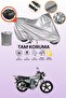 Gray Rear Bag Compatible Kuba Cg150 Compatible Motorcycle Tarpaulin, Protective Cover