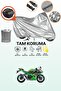 Gray Tail Bag Compatible Kawasaki Ninja 400 Compatible Motorcycle Tarpaulin, Protective Cover