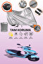 Gray Lock and Tail Bag Compatible Rks Blazer 50 Xr Max Compatible Motorcycle Tarpaulin, Protection Cover