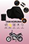 Black Lock Compatible Mondial 125 Drift L Compatible Motorcycle Tarpaulin, Protective Cover