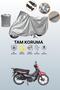Gray Tail Bag and Lock Non-Compatible Mondial 100 Sfc Exclusive Compatible Motorcycle Tarpaulin