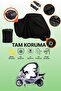 Black Lock and Tail Bag Compatible Bmw C1 Compatible Motorcycle Tarpaulin, Protective Cover
