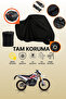 Black Lock and Tail Bag Compatible Rks Rk200-R Compatible Motorcycle Tarpaulin, Protective Cover