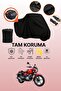 Black Rear Bag Compatible Bajaj V 15 Compatible Motorcycle Tarpaulin, Protective Cover