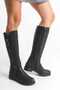 Black Double Zipper Women's Boots 1453000 - 3