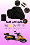 Black Lock Compatible Kuba Brilliant 50 Pro Compatible Motorcycle Tarpaulin, Protective Cover