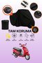Black Lock and Tail Bag Compatible Hero Duet 110I Compatible Motorcycle Tarpaulin, Protective Cover