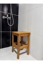 Kayın ahşap banyo taburesi 37cm - 2