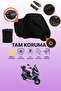 Black Lock and Tail Bag Compatible Rks Newlight 125 Pro Compatible Motorcycle Tarpaulin, Protective Cover
