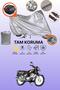 Gray Lock and Tail Bag Compatible Honda Hero 100 Compatible Motorcycle Tarpaulin, Protection Cover