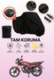 Black Rear Bag Compatible Mondial 125 Superboy I Compatible Motorcycle Tarpaulin, Protective Cover