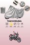 Gray Bajaj Dominar 250 D Compatible Motorcycle Cover, Protective Cover, Motorbike Cover