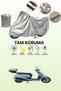 Gray Tail Bag and Lock Incompatible Mondial 125 Exon Compatible Motorcycle Tarpaulin
