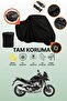 Black Lock and Tail Bag Compatible Honda Vfr 800 X Crossrunner Compatible Motorcycle Tarpaulin Protective Cover