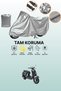 Gray Rear Bag and Lock Incompatible Rks Siesta Compatible Motorcycle Tarpaulin