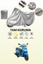 Gray Rear Bag and Lock Mismatched Hero Pleasure 110 Compatible Motorcycle Tarpaulin