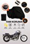 Black Lock and Tail Bag Compatible Honda Vt 600 Shadow Compatible Motorcycle Tarpaulin, Protective Cover