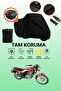 Black Rear Bag Compatible Bisan Shalter Compatible Motorcycle Tarpaulin, Protective Cover